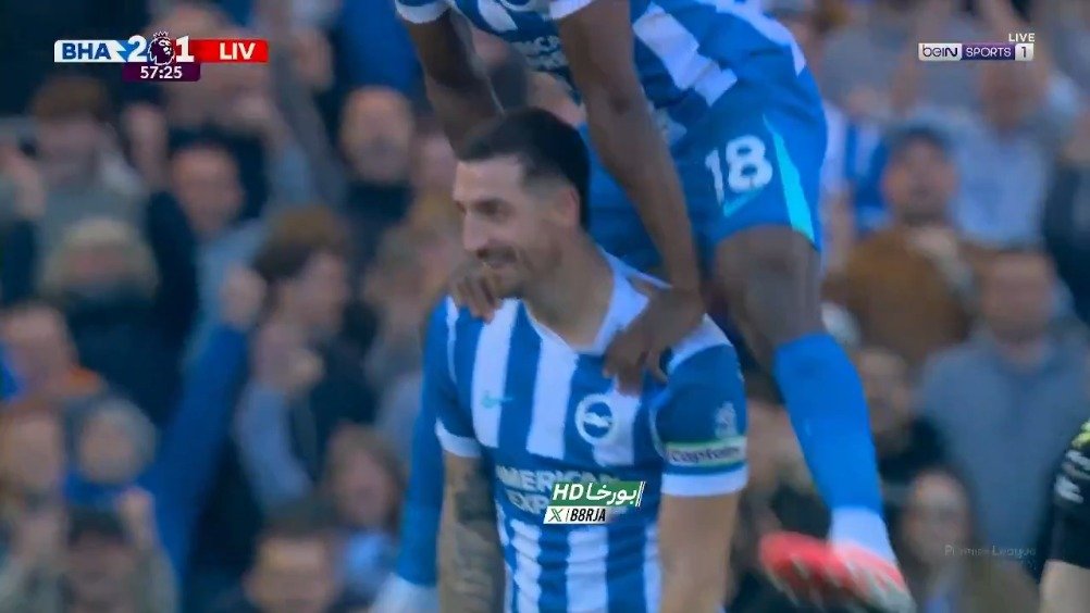 布莱顿爆冷2-1利物浦 维尔贝克双响助蓝军跌出前