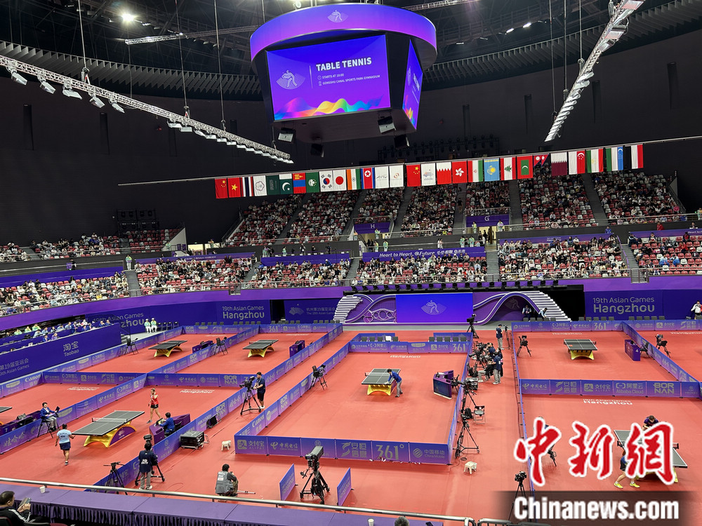 杭州亚运会乒乓球女团18决赛结束 中国队晋级1